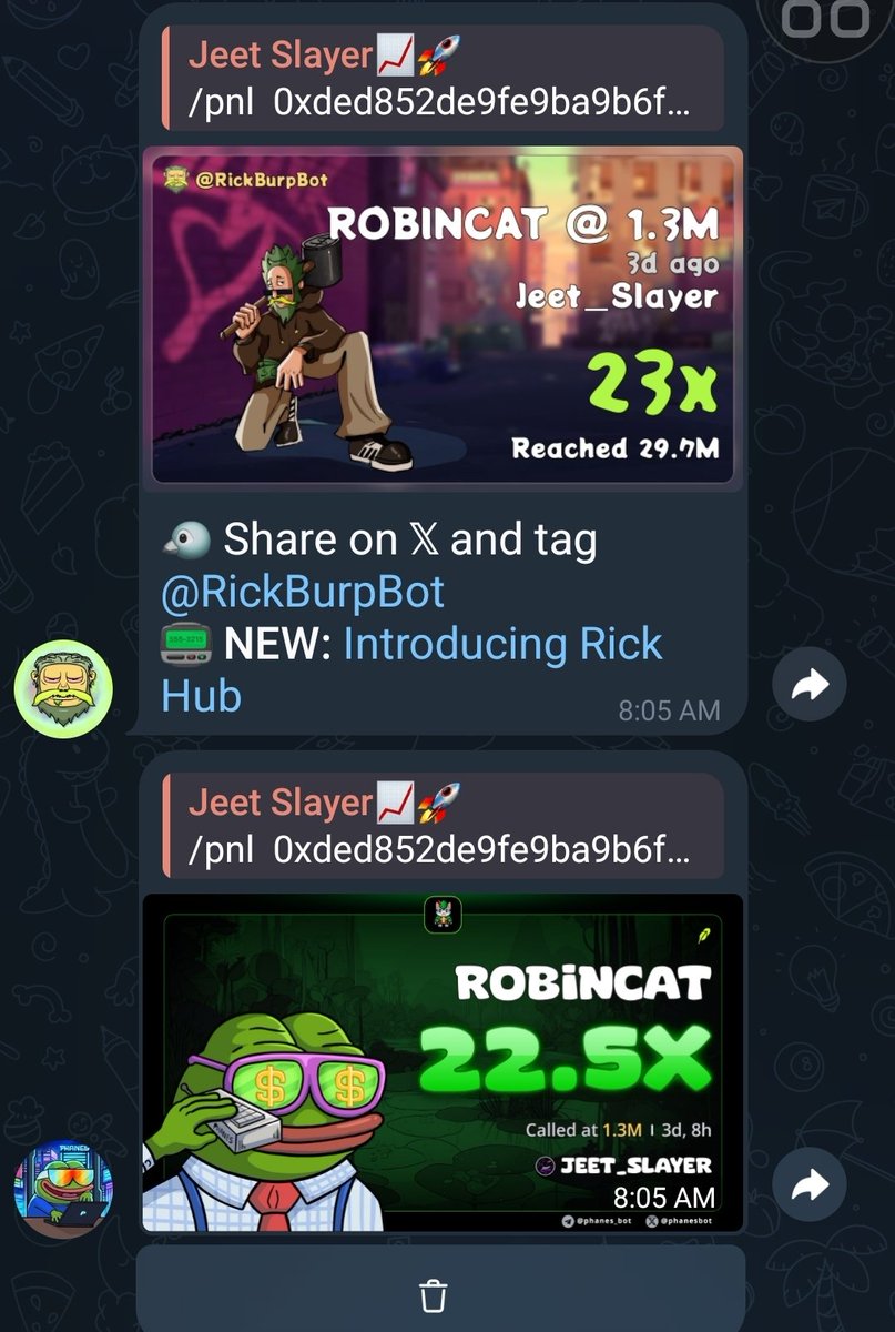 Jeetslayer00's tweet photo. 23X PROFIT SECURED 💯 $ROBINCAT

PRIVATE TG CHADS STAY PRINTING 💥 

0xded852de9fe9ba9b6f27f39e8e81cf851a5c79cc https://t.co/2zBDeRJOaF