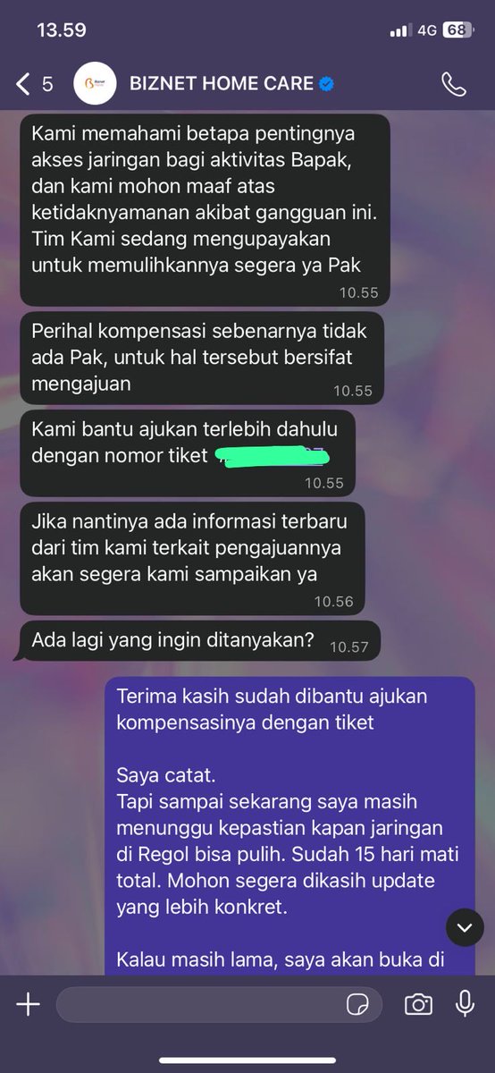 jesss_ui's tweet photo. Gila sih ini biznet, udah 16 hari gangguan daerah bandung, tindak lanjut nya gimana, dijawab gitu gitu aja, minimal kompensasi, katanya ga bisa harus pengajuan dulu, 16 hari tuh udah makan uang setengah bulan saya

@BiznetHome @farhanpenyiar @DediMulyadi71 https://t.co/EOpUy6CbeZ
