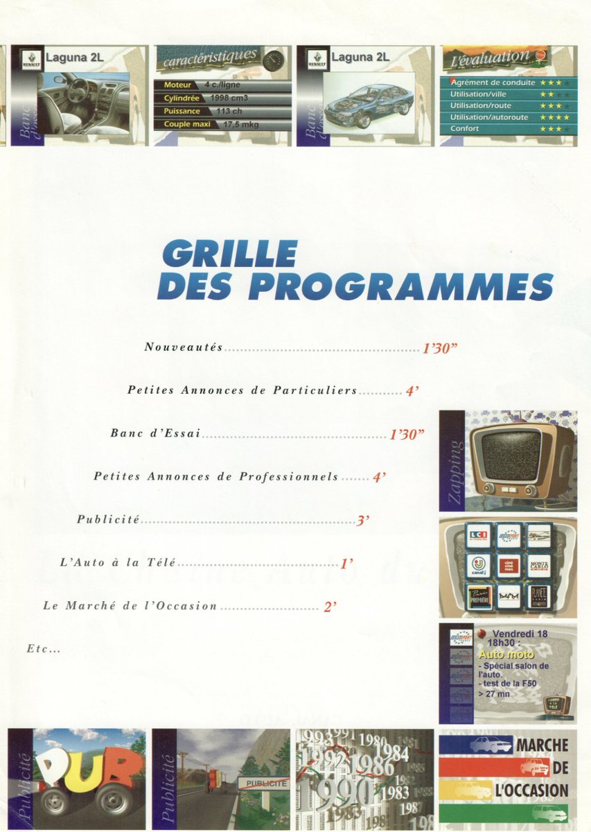 fellague's tweet photo. Focus, pour finir la semaine, sur Canal Auto, diffusé sur TPS et sur le câble à la fin des années 1990.

#TV #DTH #Cable #Satellite #TPS #LyonnaiseCable #CanalAuto #Auto #Canal #Television #PetitesAnnonces #Tecsol
(c) Visuels Canal Auto https://t.co/8MqMqMk4tL