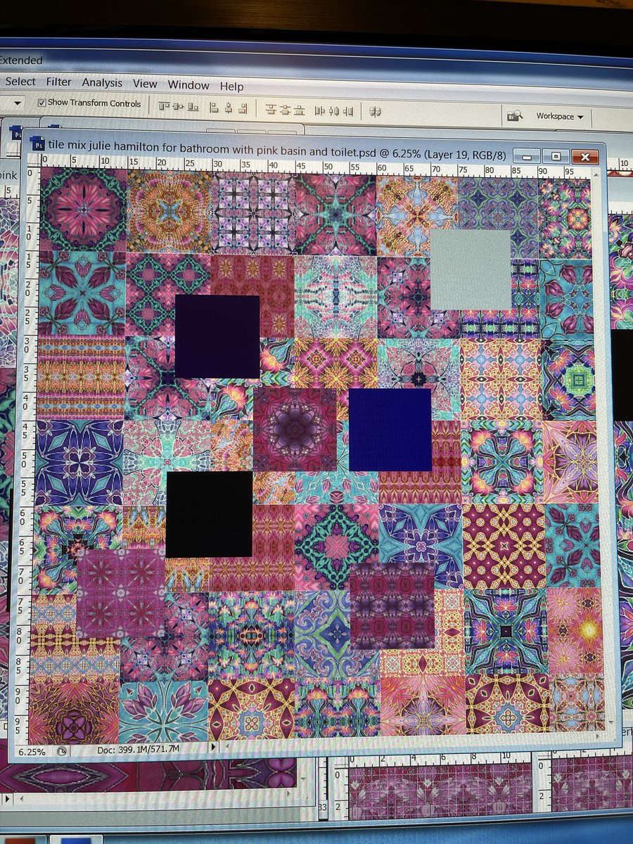 meikiecakie's tweet photo. Fun designing tile mixes. Tuning into the look the customer is hoping to achieve. #bathroommakeover #eclectic #maximalism #pinktiles #bebold ….. find me at Meikie Designs https://t.co/leMHPowh4m