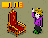 CabbageHabbo's tweet photo. Like thrones? Me too. To celebrate 2 years of being a Hobba on @HabboOrigins, I am giving away 1x Throne on the .com hotel.

To enter:
> Like
> Follow
> Retweet

Winner drawn via random wheel on 10th September. Entries close 10th September 09:00 UTC.

Prize dropped same day. :) https://t.co/3u4XNyIPBz