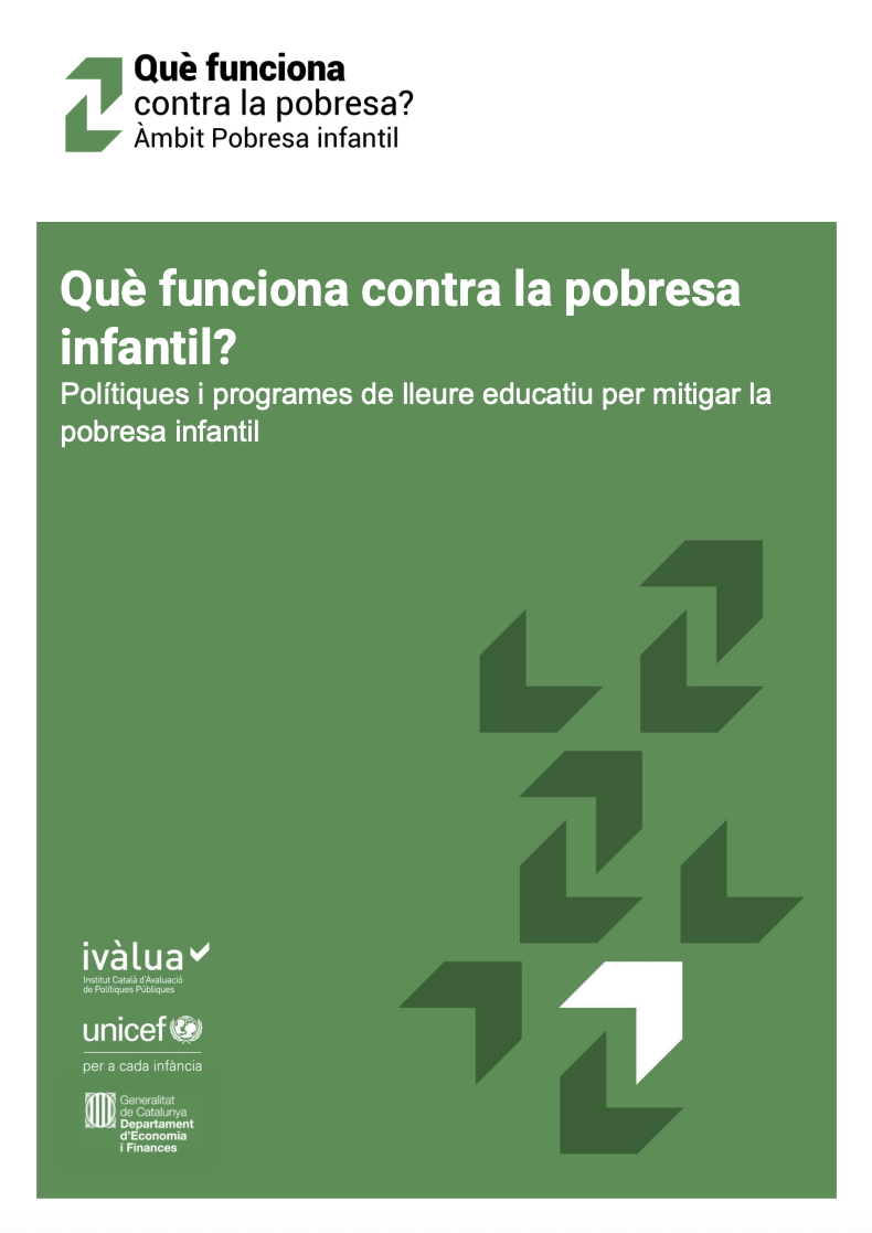 Ivalua_Cat's tweet photo. #IvàluaEvidències
📢Què funciona en lleure educatiu per mitigar la pobresa infantil?
▶️Consulta la publicació del projecte #QFPobresa infantil d'Ivàlua, @economiacat i @unicef_cat
https://t.co/QENykkg0pE https://t.co/t4aGpg6IQr