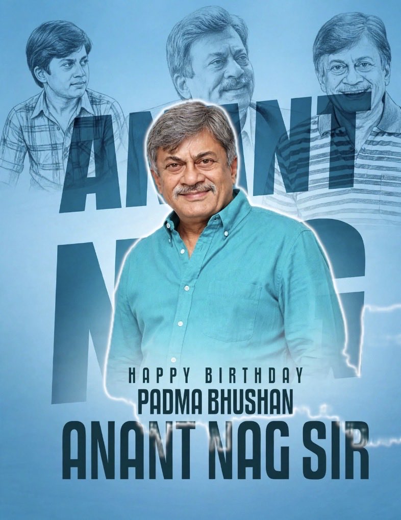Cine_update7's tweet photo. Happy Birthday to the legendary Padma Bhushan Anant Nag sir ❤️🙏

A true icon who has served the Kannada film industry with unmatched charisma, versatility and timeless screen presence. From unforgettable characters to countless memorable performances. 

Love you sir ♥️ https://t.co/v1Hnh3wQtI