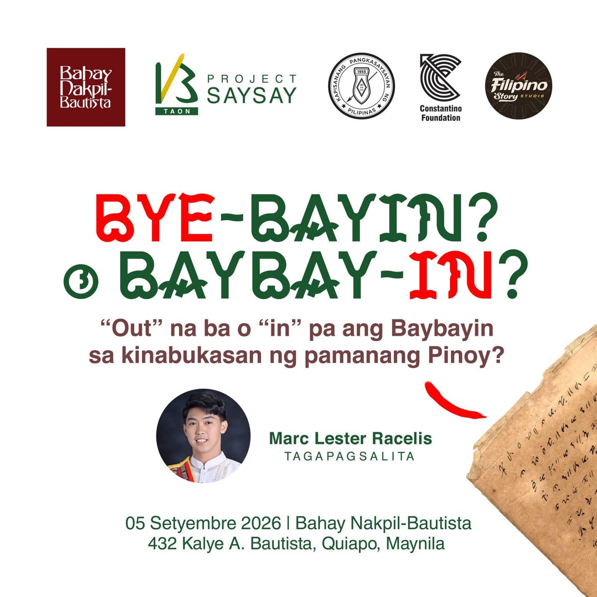 ConstantinoFdn's tweet photo. Eto na! Rescheduled and ready! Takits! https://t.co/89t6A9kteh