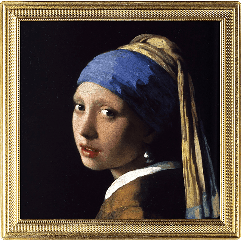 taiseicoins's tweet photo. 【オンラインショップ更新】フェルメールの名画「真珠の耳飾りの少女」がコインに！世界の著名な画家の名画を正方形コインに再現する人気シリーズの最新貨。少女の柔らかな顔の輪郭線と、濡れたような唇、真珠の輝きに、フェルメールの卓越した光の表現が発揮されています。
https://t.co/cpEM5fxPiJ https://t.co/nRAcx8esLo