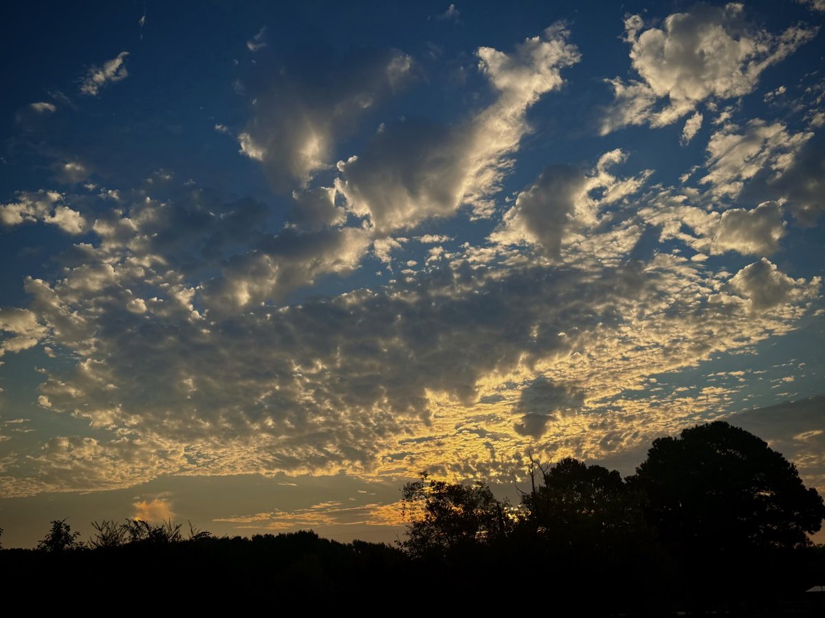 emor7443's tweet photo. This was yesterday’s sunrise. It was glorious, but my eye was mentally zoned in on one little cloud. I think it’s such a cool cloud! I know, weird.🤷🏼‍♀️ https://t.co/c3Ki3qEkdM