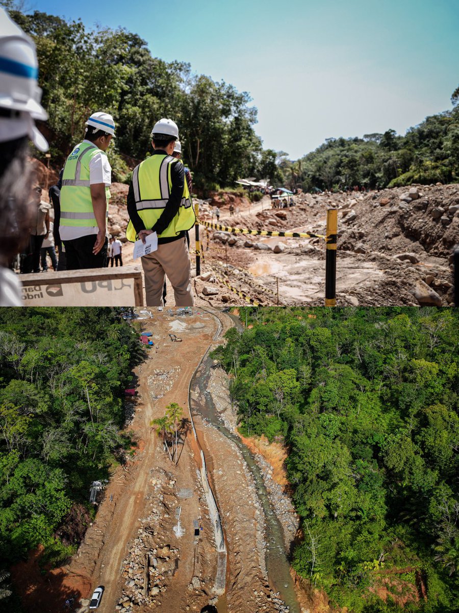 bobbynasution_'s tweet photo. Proses pembangunan Sabo Dam di Kecamatan Tukka, Kabupaten Tapanuli Tengah, juga ditinjau langsung oleh Wakil Presiden RI Bapak Gibran Rakabuming Raka.

Percepatan pembangunan Sabo Dam ini sangat penting dilakukan. Karena berfungsi untuk mengendalikan aliran material, memperlambat laju arus air, dan mengurangi risiko bencana.

Hingga saat ini pemerintah pusat terus memberikan perhatian serius kepada daerah terdampak bencana 2025 lalu. Kolaborasi antara Pemerintah Pusat, Provinsi Sumatera Utara, dengan daerah terdampak juga terus dilakukan untuk mempercepat pemulihan pascabencana.

#KolaborasiSumutBerkah
#SalamKolaborasi