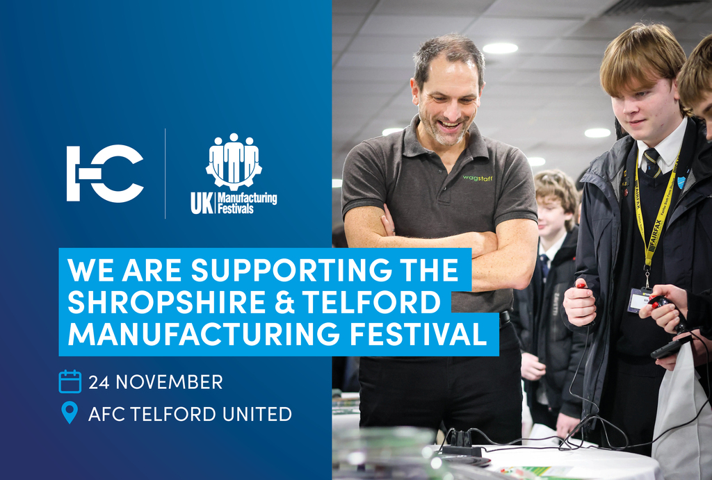Incomm_training's tweet photo. We’re proud to announce that In-Comm Training is supporting the brand-new Shropshire &amp; Telford Manufacturing Festival, taking place on 24 November at AFC Telford United. https://t.co/godiPHnNPq
