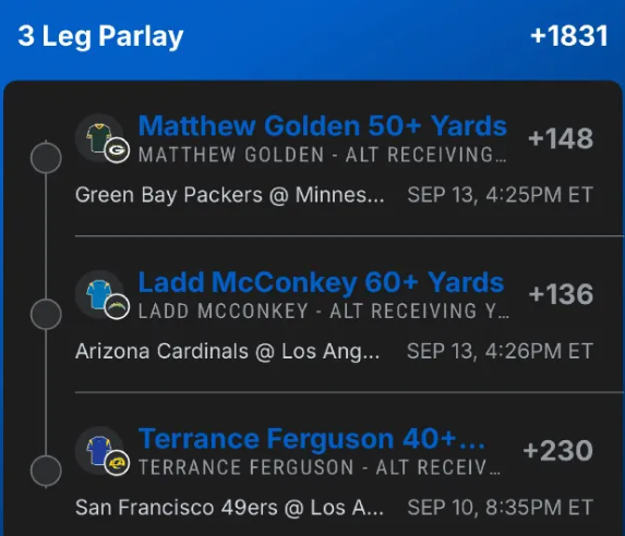 PropHolliday's tweet photo. Waddup man!

These are my only 2 lottos so far. Posted on twitter earlier. I'm waiting on a few odds boosts, but should have another alt line look by Mon/Tues next week. Trying to be tamer than in the past! https://t.co/7xqSUIUCTp