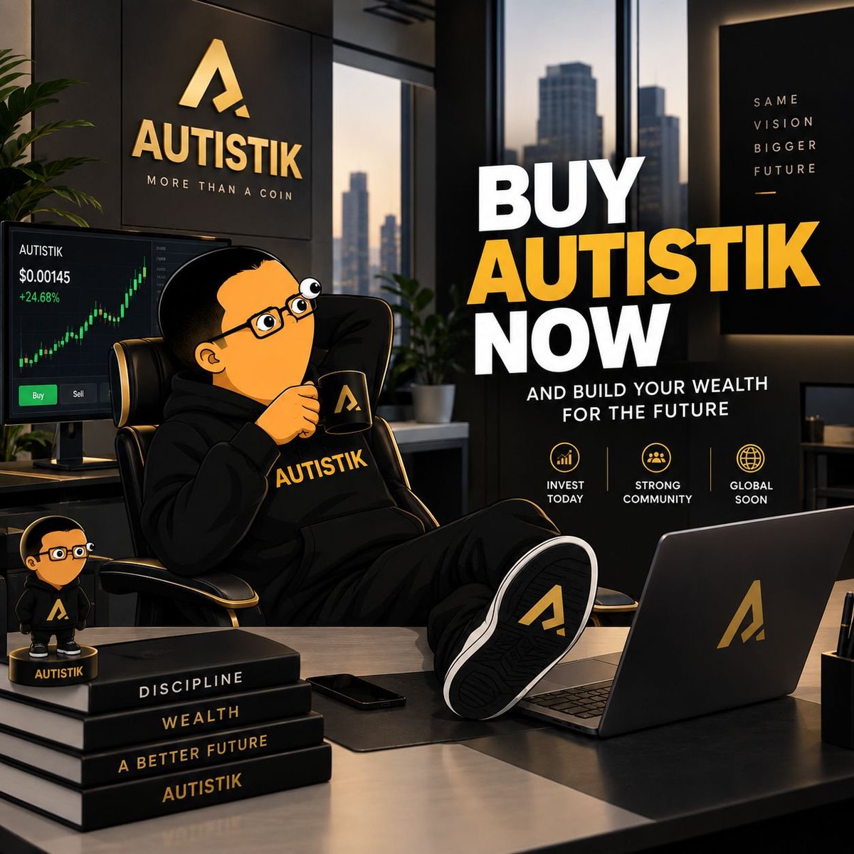 Joannaart247's tweet photo. @DeFutureMind @ScottCatel26597 Make sure you are well positioned in $AUTISTIK https://t.co/dmI9TgZIPf