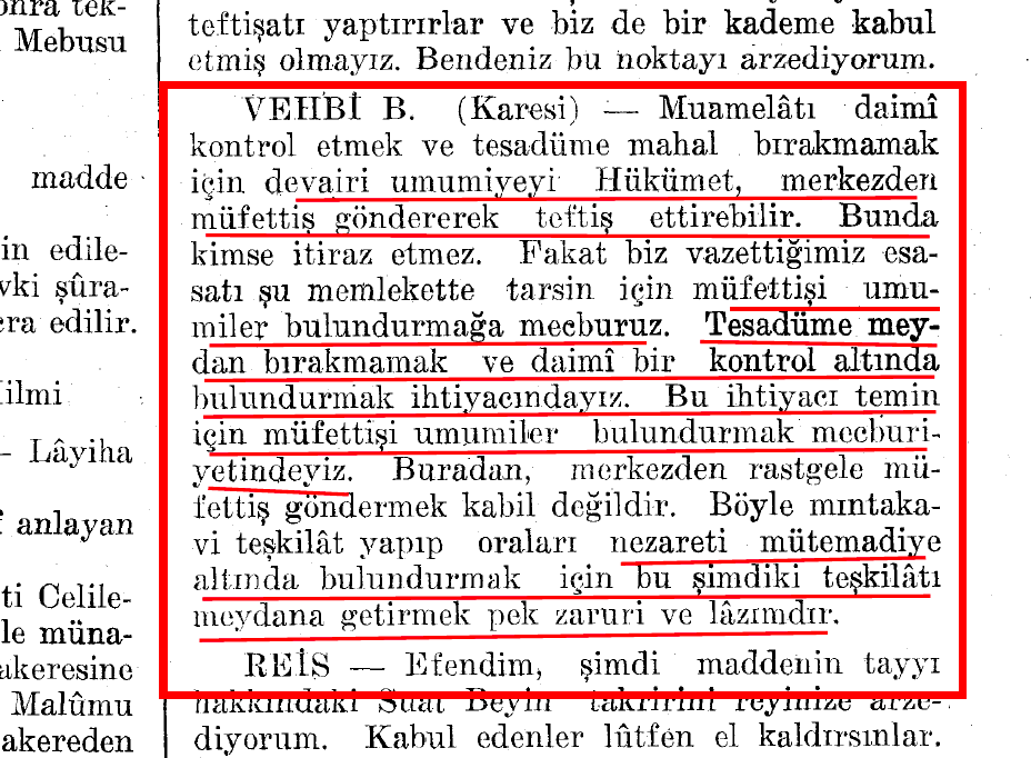 cengizozakinci's tweet photo. İDDİA: 1921 Anayasası m.22. ve m.23'de OSMANLI EYALET SİSTEMİ vardır, UMUMİ MÜFETTİŞLER eyalet valisidir.
GERÇEK: Umumi Müfettişliklerin görevi: Asayiş, iç çatışmaları önlemek, birliği sağlamak ve sürekli denetim olup "Eyalet Sistemi", "Eyalet Valisi" vs. yoktur. (TBMM 17.1.1921) https://t.co/OPlOqCrkwt