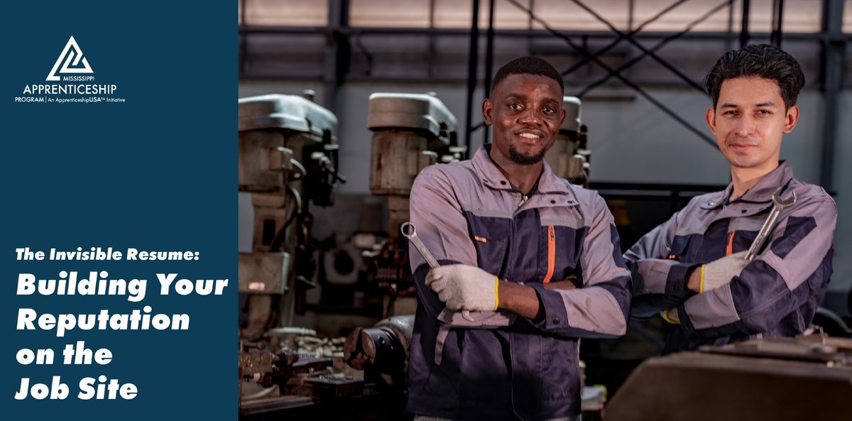 ApprenticeMS's tweet photo. Are you building your "invisible resume"? Discover how professional habits and reputation are just as vital as technical skills. Learn more: https://t.co/a3RjCmcjpQ #MSApprenticeship https://t.co/4DajQafQPa