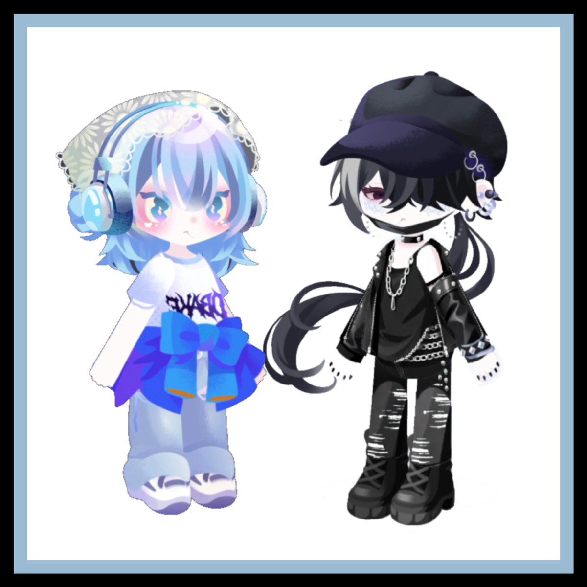 negitrji's tweet photo. ウルフ交換してくれてありがとう💝と、いただいたヘッドホン使ったコーデ🐬センキュ https://t.co/hVYuSi1zrd