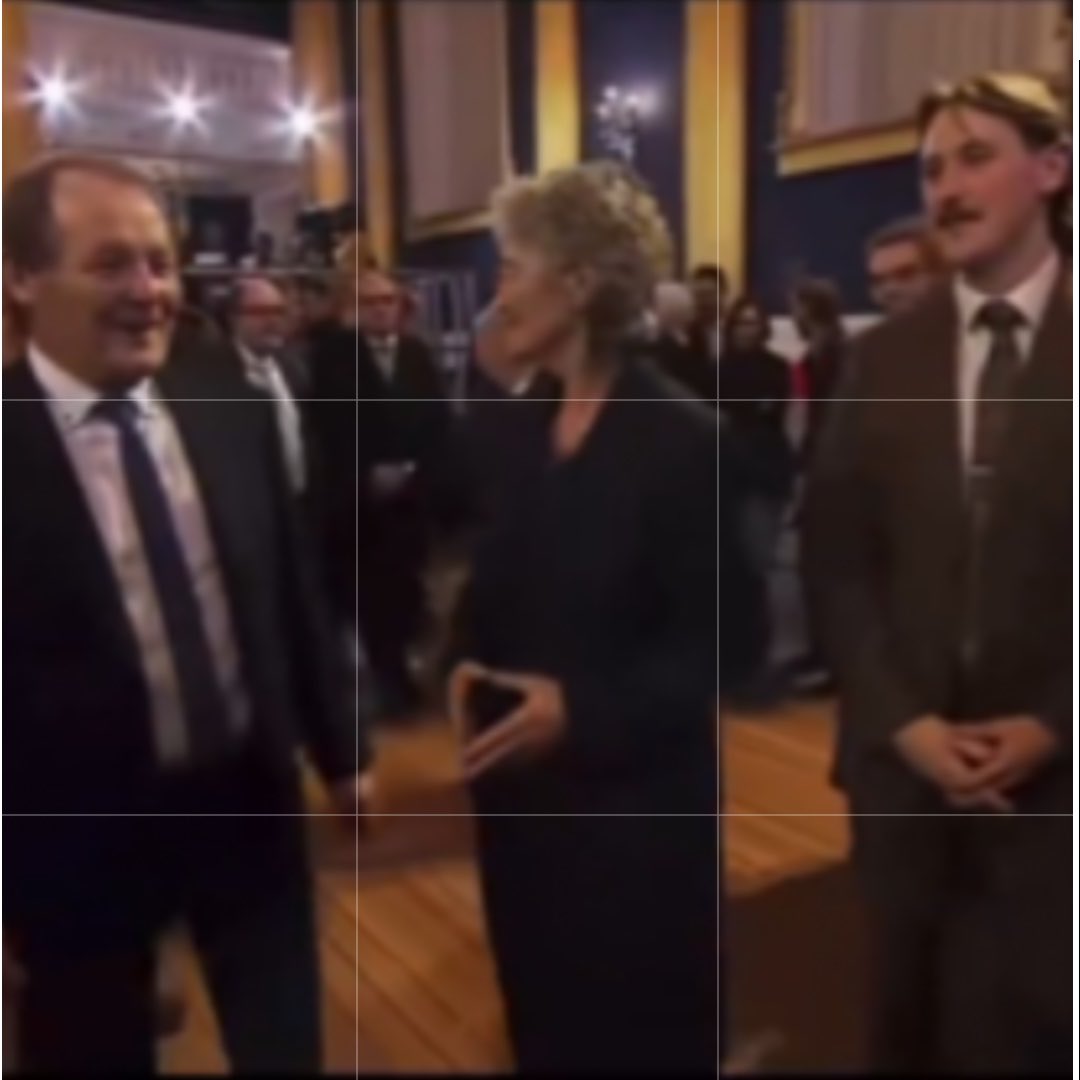 duzBme's tweet photo. How many lodge signs will Ireland’s 🇮🇪 President Connolly flash to her real masters when she meets POTUS 🇺🇸 on 12 Sept? She never misses the big stage.
Cute little pyramid on election night. The brethren must’ve been delighted
#HiddenHand #MasonicSignals
Dublin Castle 25 Oct 2025 https://t.co/FEQdRnnhKT
