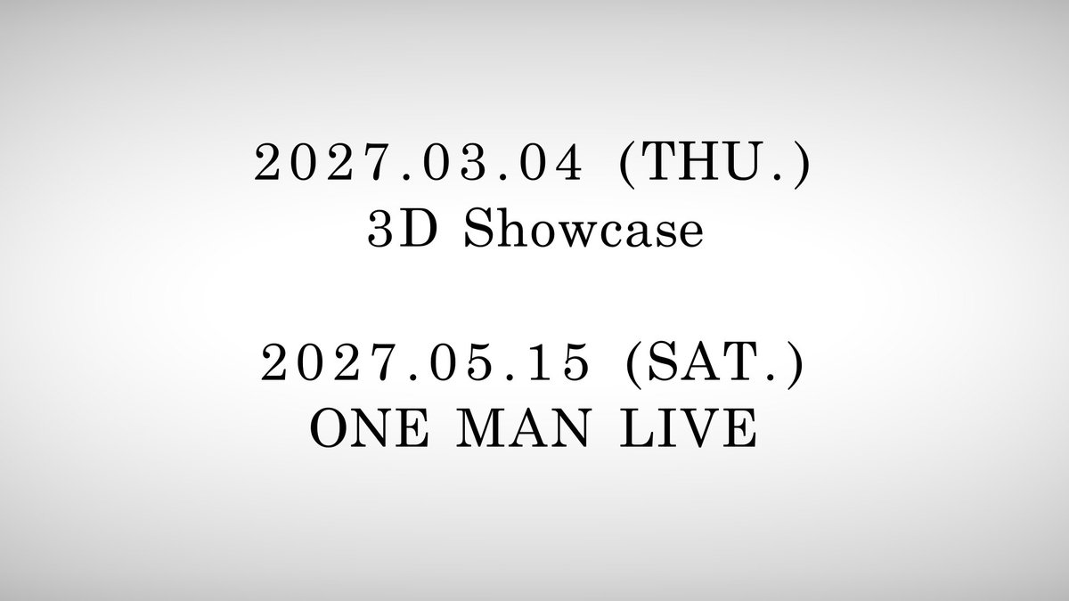 Devilith_Violus's tweet photo. ⋆͛📢 ̖́– 重重重重重大発表✨

💜2027.03.04 (THU.) 3D Showcase
黛比終於要動起來啦.ᐟ.ᐟ
除了演唱之外，大提琴也要以3D姿勢出道拉😎

💛2027.05.15 (SAT.)ONE MAN LIVE
黛比的首次線下個人專場，會以超美麗3D形象出現✨
除了演唱會有樂手現場演奏外，大家還可以看到現場大提琴演奏喔😍 https://t.co/6I8N6vKbIX