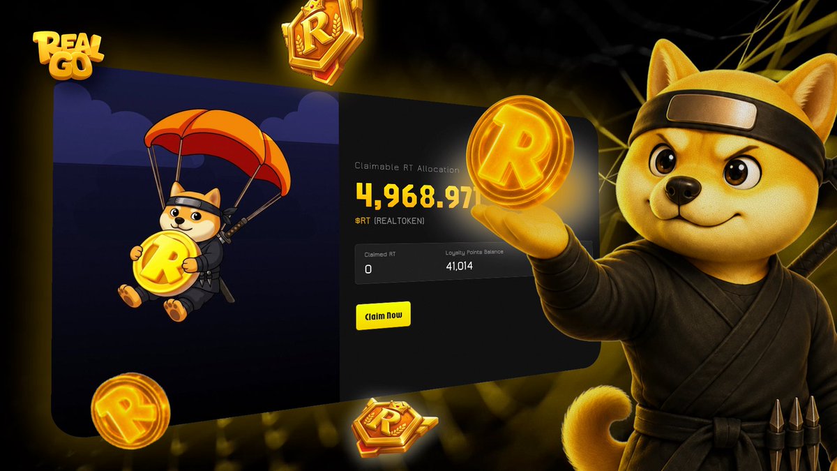 RealGoOfficial's tweet photo. Ready for the next major update? 

The Points Claim System is on the horizon. Stay tuned! https://t.co/kv2TECFeiZ
