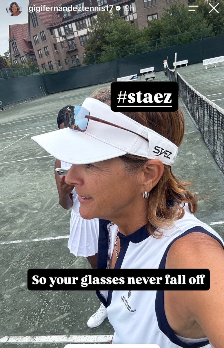 StaezOfficial's tweet photo. Our friend Gigi Fernandez (@gigifernandeztennis17)

17 Grand Slam doubles titles.
Two Olympic Golds.
Hall of Famer.

Still from her Instagram:
https://t.co/KgKcjCaM0L

Play to win.

https://t.co/8XhGgJH2p8
https://t.co/D1sOcUuOSi

#STAEZ #PlayToWin #GigiFernandez #sunglasses #hats #sports #tennis