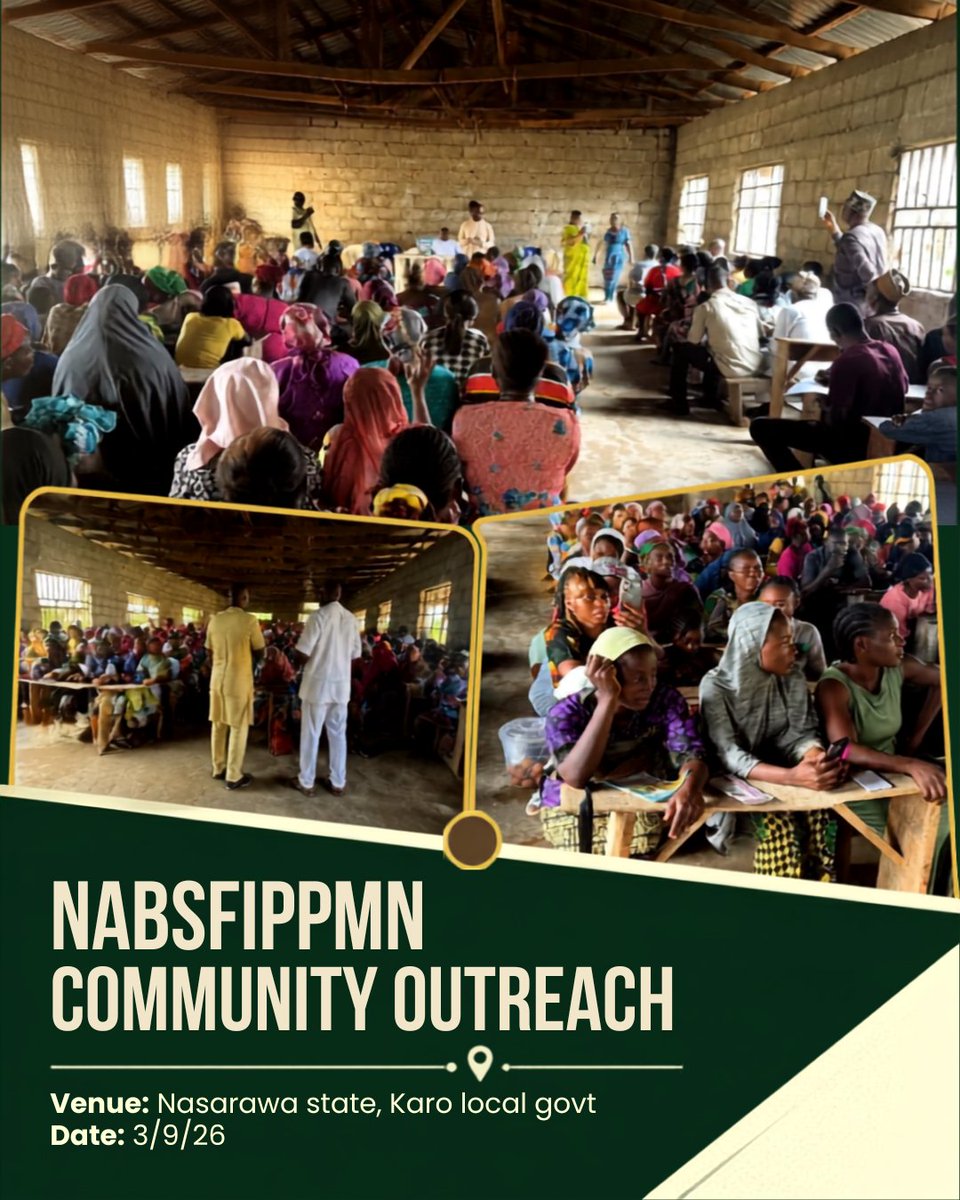 NABSFIPPMN's tweet photo. Our team was in Karo LGA, Nasarawa State, for community outreach and engagement.

We connected with local farmers and shared ideas to grow the BSF industry together.

📅 3 Sept. 2026

#NABSFIPPMN #BSFNigeria https://t.co/JdCZyNHZWV