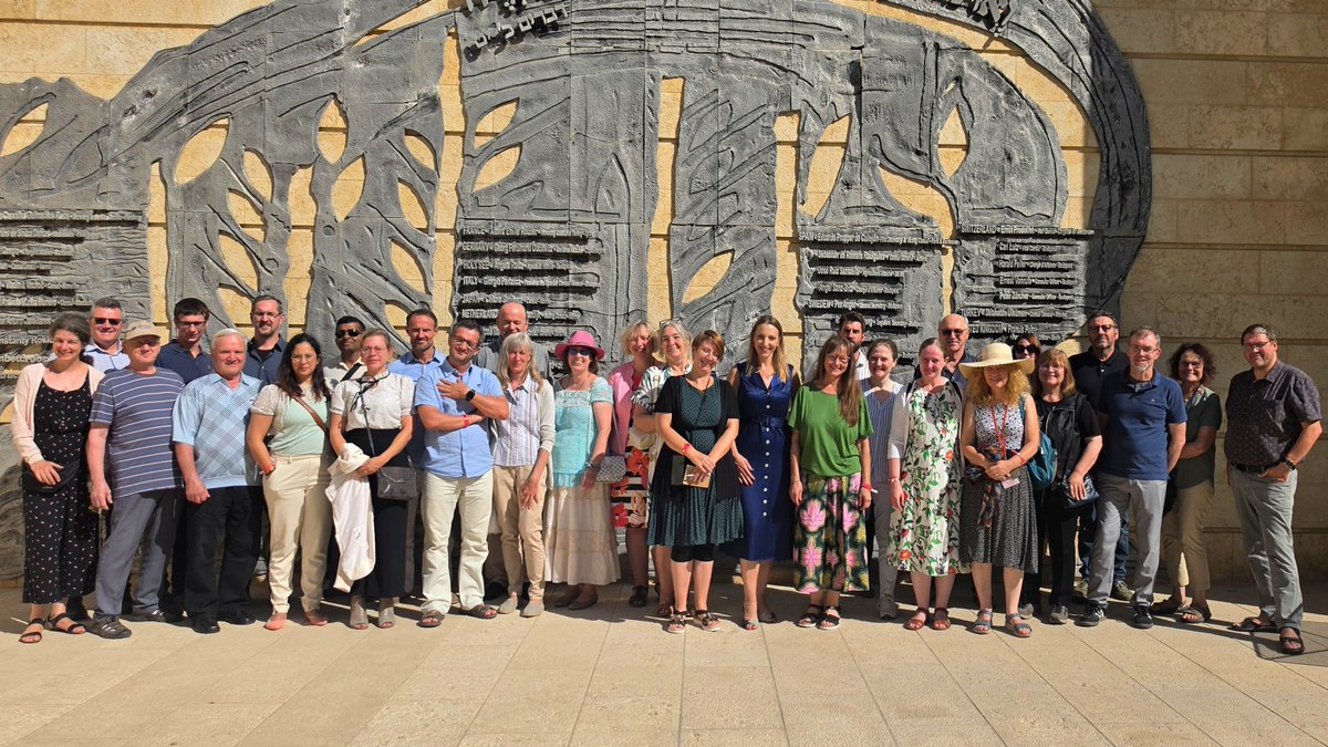 NogaCaspi's tweet photo. A powerful moment of values and friendship🤝✨ 

​Meaningful visit of Ebenezer - an inspiring German #Christian Zionist organization🇩🇪 - at @israelmfa🇮🇱

​Sharing the story of Georg Ferdinand Duckwitz, the German diplomat and Righteous Among the Nations who saved 99% of Denmark’s Jews during the #Holocaust. Connecting his historic bravery to Ebenezer’s modern dedication was a moving reminder of moral courage & solidarity 💙🕊️