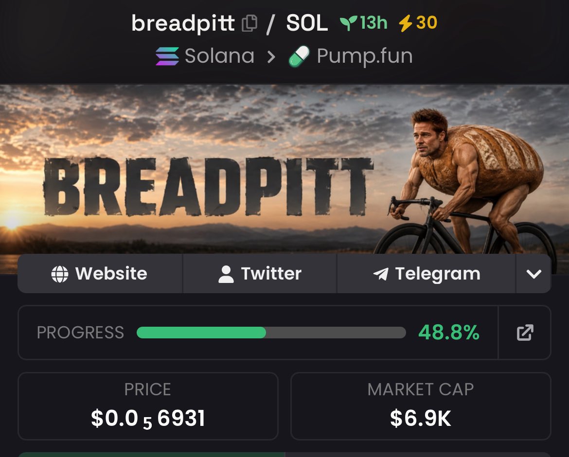 breadpittmeme's tweet photo. $breadpitt X $biketyson Dzp4FUEoCDiyxaBM3hyywUzxypBKrDk6e84Zd8Zmpump https://t.co/AnUeslcuDS