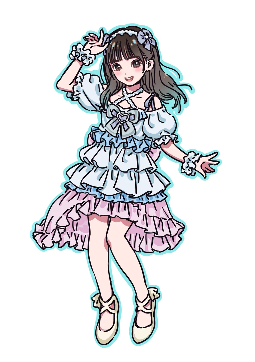 岸田メル描き下ろしイラスト クリアファイル（少女と鳥） 水萌みず🍚໒꒱mizu minamo on X: 