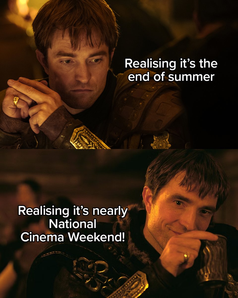 ODEONcinemasIRE's tweet photo. You just remembered National Cinema Weekend exists. 🍿✨

Suddenly, September doesn't seem so bad. £4 tickets available now.
🎟️ https://t.co/299l1nLb9q https://t.co/AM4J5yjgk7