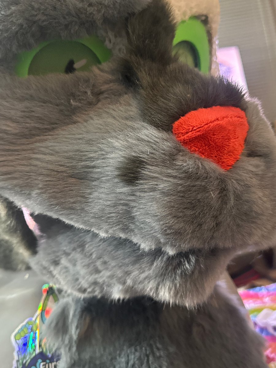 SuitsbyKosmo's tweet photo. This be a fun journey :3 and still got a bit to go. also using stabilizer for the minky fabric on the ear 👌👌 I need to remember who suggested doing that and thank them. https://t.co/ZeLBTEtx8B