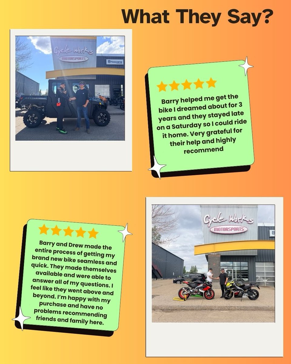 RolandoOpp60's tweet photo. Meet Barry—the face behind so many 5-star experiences. He goes above and beyond with honest advice and genuine care. His passion for riding shines through in every interaction. Thank you to our amazing customers for sharing your experiences with us! https://t.co/iOiOlxcQb7