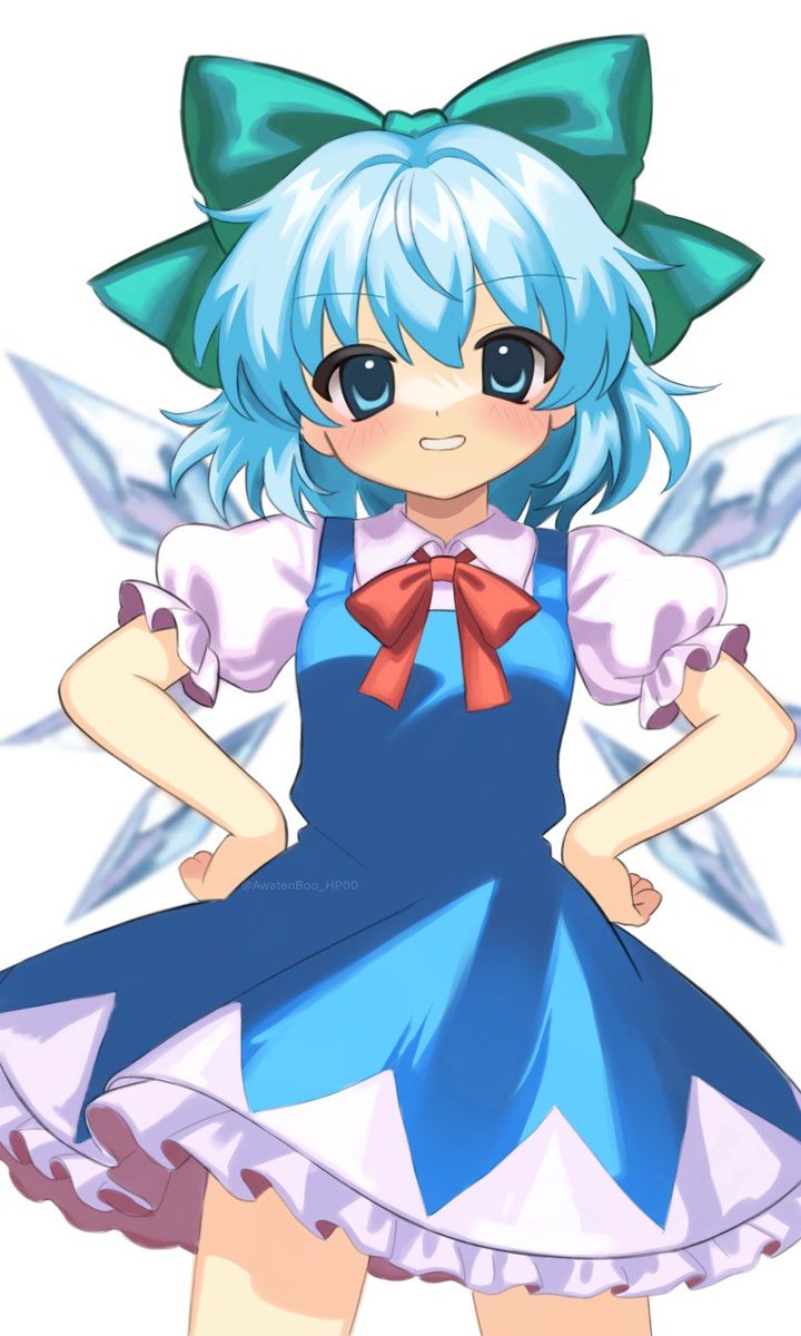 AwatenBoo_HP_00's tweet photo. ばーか！ばーか！！

#チルノ #東方Project #東方イラスト https://t.co/npdI5Lhw2H