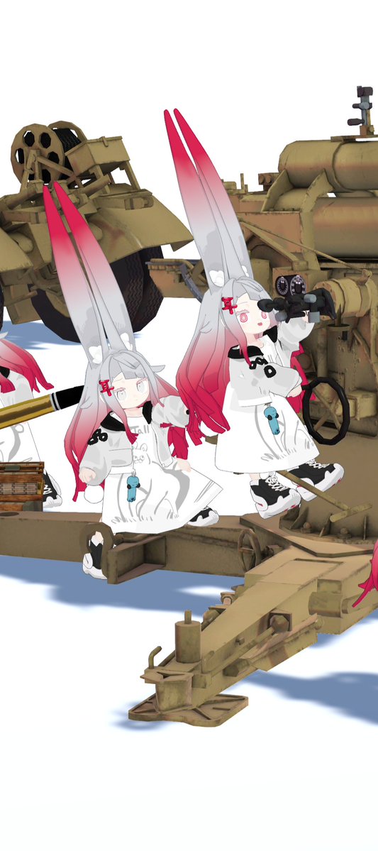 BOOLEANdotJPEG's tweet photo. みみのこ高射砲兵
#まめ戦車 https://t.co/9pNRTfOzkl