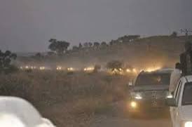 instablog9ja's tweet photo. Chaos erupts as Boko Haram reportedly att@cks APC governorship candidate’s convoy in Borno https://t.co/6DNYV4y7Kb