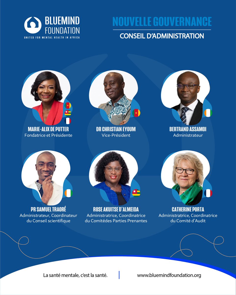 Bluemind_Fdn's tweet photo. A new governance for a growing Bluemind Foundation 

Good governance means strong leadership, diverse perspectives, clear responsibilities and accountability.

At Bluemind Foundation, we’re putting these principles into action.

A new chapter is taking shape.

#BluemindFoundation https://t.co/KrOccLbQWI
