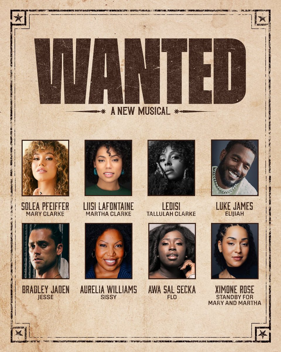 Wanted_Musical's tweet photo. The promise of generations. Meet the full cast of Wanted, who is bringing the legend of Mary and Martha Clarke to Broadway. https://t.co/TnoEG4lmIj