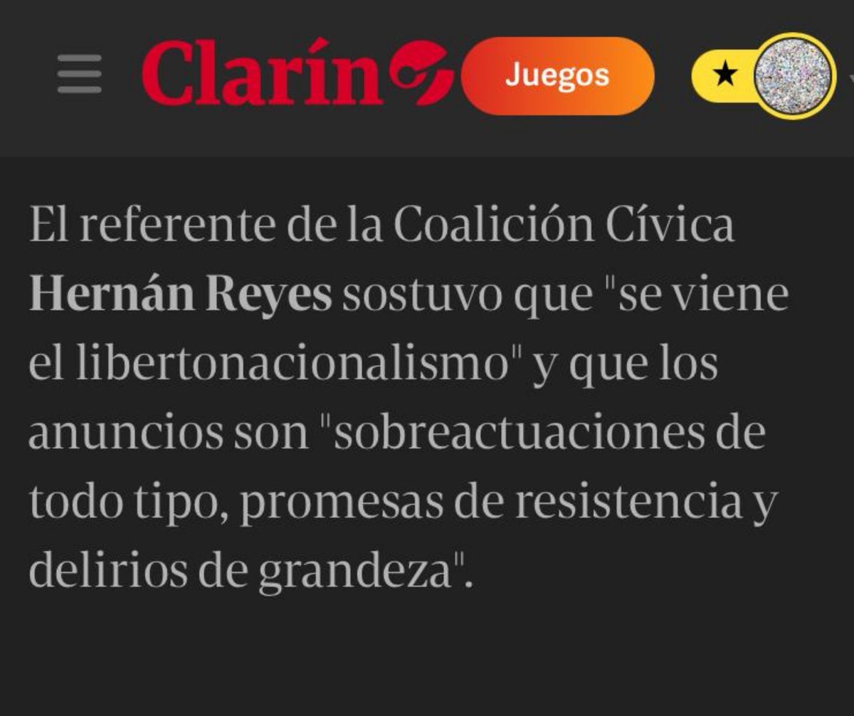 ccari_ok's tweet photo. Esto dijo @HernanLReyes tras la cadena nacional de Milei 👇 https://t.co/W96dhmROIN
