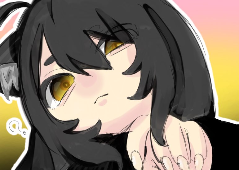 Yunoha4110's tweet photo. 黒猫イメージ？
擬人化？
らくがき https://t.co/uh6cNK5Vlt