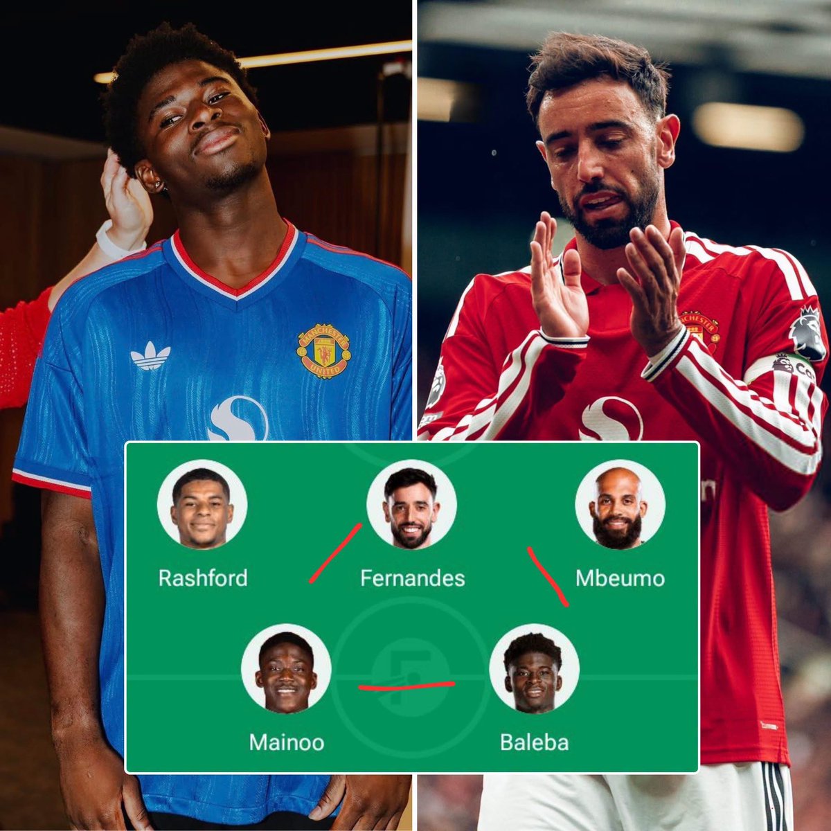 utdshows's tweet photo. 🚨🎙️ Patrice Evra on Carlos Baleba’s surprisingly quick return from injury:

🗣️ “Carlos Baleba was expected to return from injury around September 20th, but now there’s a chance he could be back before the international break…

And I’m beginning to think this guy faked the injury so Brighton could sell him. 😭😂

Manchester United completed his signing from Brighton last week in a deal worth up to £70 million, despite knowing about his ankle problem before the transfer.

Michael Carrick initially said Baleba could be out for around two or three weeks, but he also admitted he was hopeful the midfielder could return before the international break.

The funny thing is that Baleba could now be back much earlier than the September 20th date that was being talked about, which makes the whole situation even funnier. 😭

Either way, I can’t wait to see the midfield of Kobbie Mainoo, Carlos Baleba and Bruno Fernandes together.

That midfield could be special.” ❤️🤌