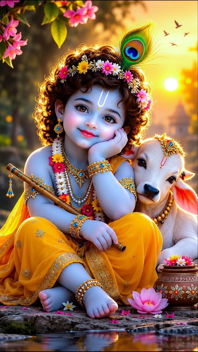 Gravim71's tweet photo. हरि सुंदर नंद मुकुंदा हरि नारायणॐ
हरि केशव, हरि गोविंदा,हरि नारायण हरि
ॐ वनमाली,मुरली धारी,गोवर्धन गिरिवर धारी
नित नित कर माखन चोरी,गोपी मन भाये
आओ रे, कान्हा रे, गोकुल के प्यारे
आओ रे,नाचो रे,रास रचाओ रे
गोकुल के प्यारे !
#श्रीकृष्ण जन्मोत्सवस्य शुभाशयाः🪈
🌸🍃जय श्रीकृष्ण🍃🌸 https://t.co/DSIK8AumsX