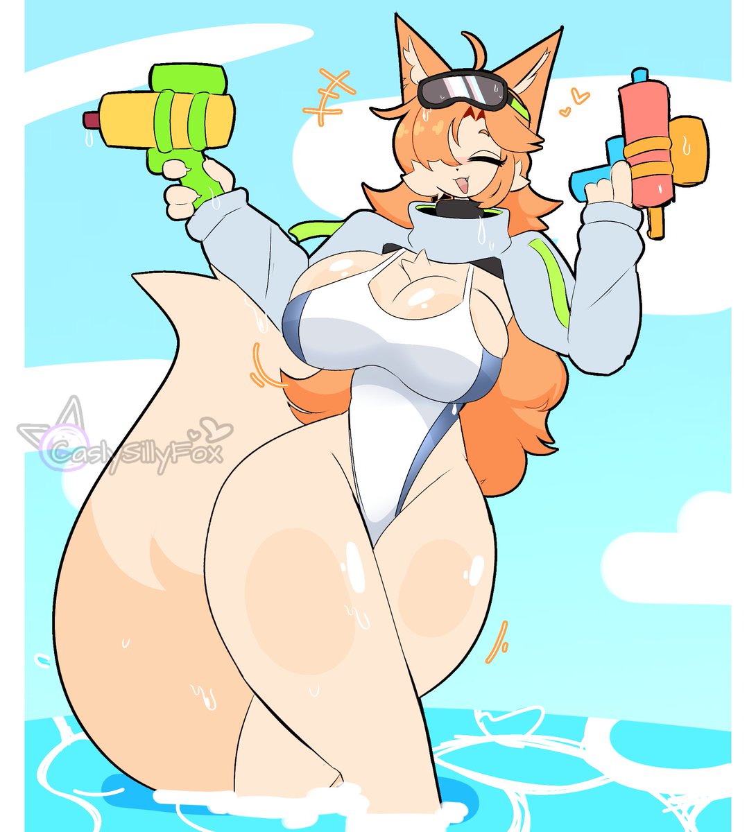 Caslysillyfox__'s tweet photo. happi wol f :3 🏖️🌊💕 @comifur https://t.co/epedo0XgLT