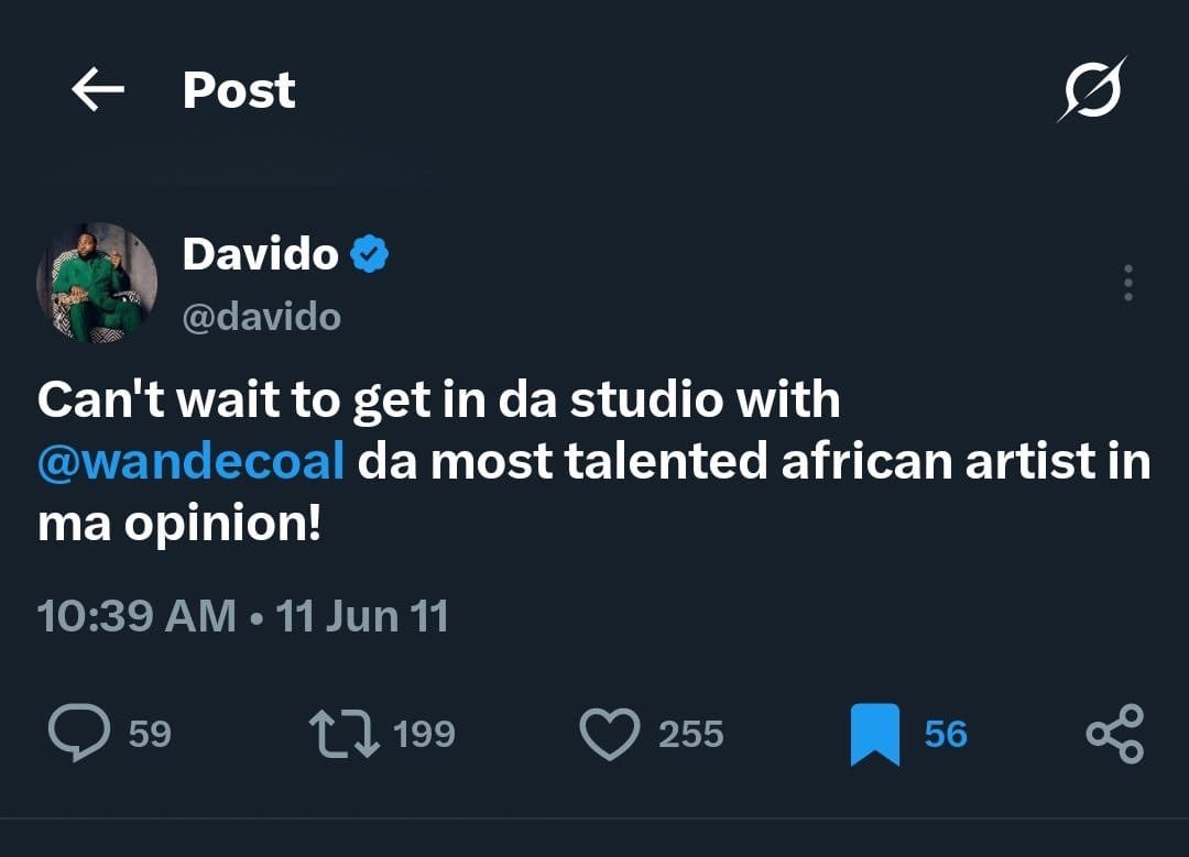 Wizarab10's tweet photo. You must not mistreat or oppress foreigners in any way. Remember, you yourselves were once foreigners in the land of Egypt.
- Exo 22:21

You were once begging Wande Coal for collab. Na you dey hate on who dey reason collab with you.

It is well https://t.co/k13KJw6gtK