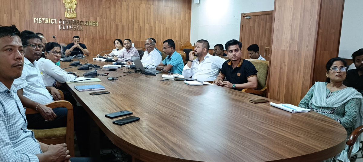 JJMBarpeta's tweet photo. #JJMUpdate 
The DWSM meeting was held today, chaired by the DC, Barpeta 
@dcbarpeta_ 
@KPaulAssam 
@JJM_Assam 
@jaljeevan_ 
#JalJeevanMission 
#HarGharJal
#JJMAssam https://t.co/pkDZGsJoK4