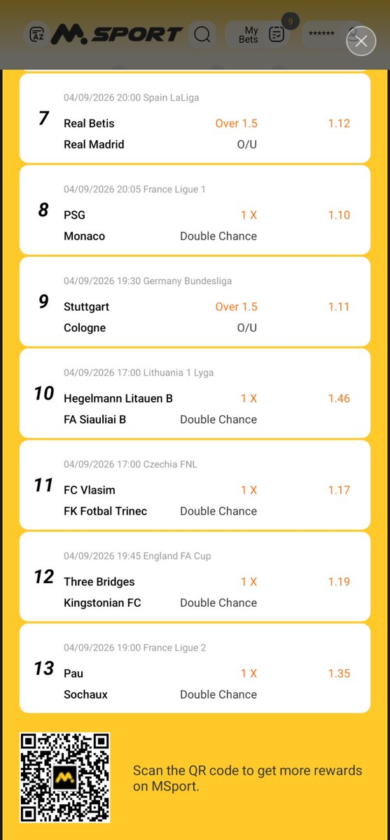 PrimeSeer's tweet photo. Special Ticket of the day on Msport

🔰 B2BSQPT // Odds: 10.5

Drop a LIKE ❤ &amp; COMMENT https://t.co/hvy6g2RdMm