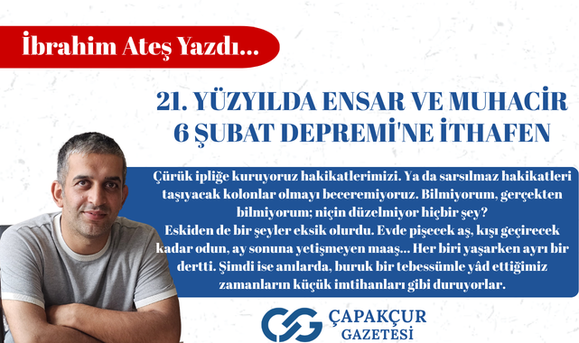 capakcurgazete's tweet photo. 21. YÜZYILDA ENSAR VE MUHACİR 6 Şubat Depremi’ne İthafen https://t.co/SBYLLWrv8r @ATEIbo1993 https://t.co/Qffnftk0dg