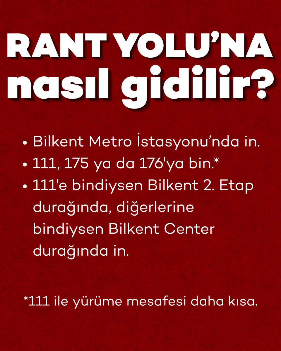 rantyolunahayir's tweet photo. ANKARALILARA ÇAĞRI
Rant Younda buluşuyoruz!
#RantYolunaHayır https://t.co/EZUb9hTYOp