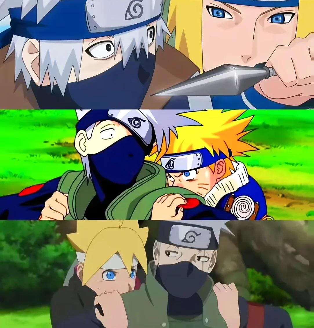 amineorbit8866's tweet photo. kakashi spend his whole life with naruto's family🫀 https://t.co/oZB8akx3mu