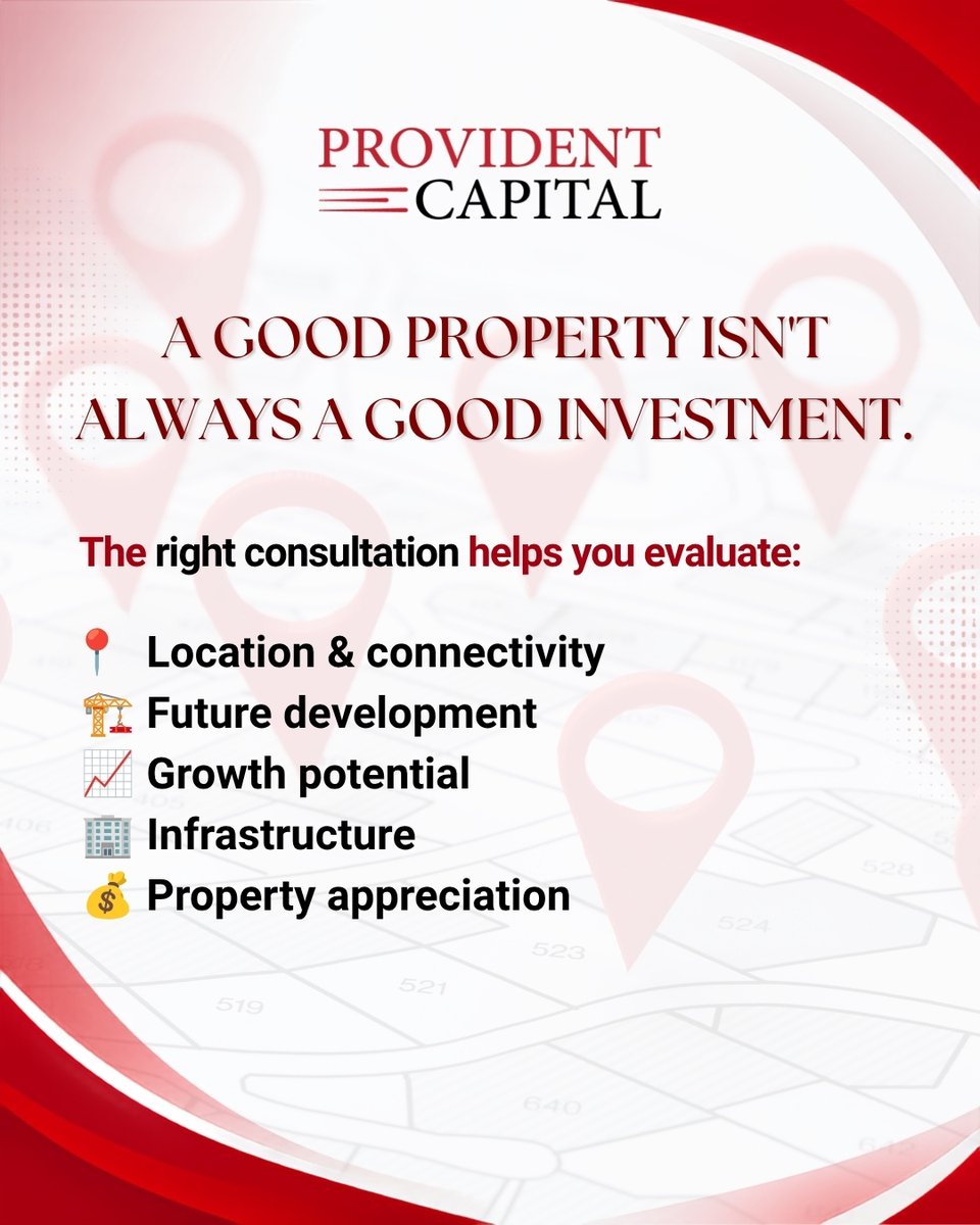 providencapital's tweet photo. A real estate decision is more than choosing a property—it is about understanding your requirements, financial priorities and long-term goals.

Follow Provident Capital for more practical insights on real estate, planning and informed decision-making.

#ProvidentCapital https://t.co/1J2E4P7oEt