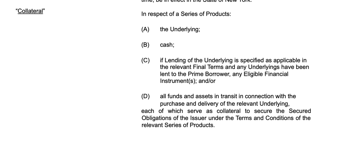 armaniferrante's tweet photo. The next part in the supply chain is acquiring the asset backing of the collateral.

Here you can see what it is, in particular the cash and "eligible financial instruments". https://t.co/LjWrtWMzLh