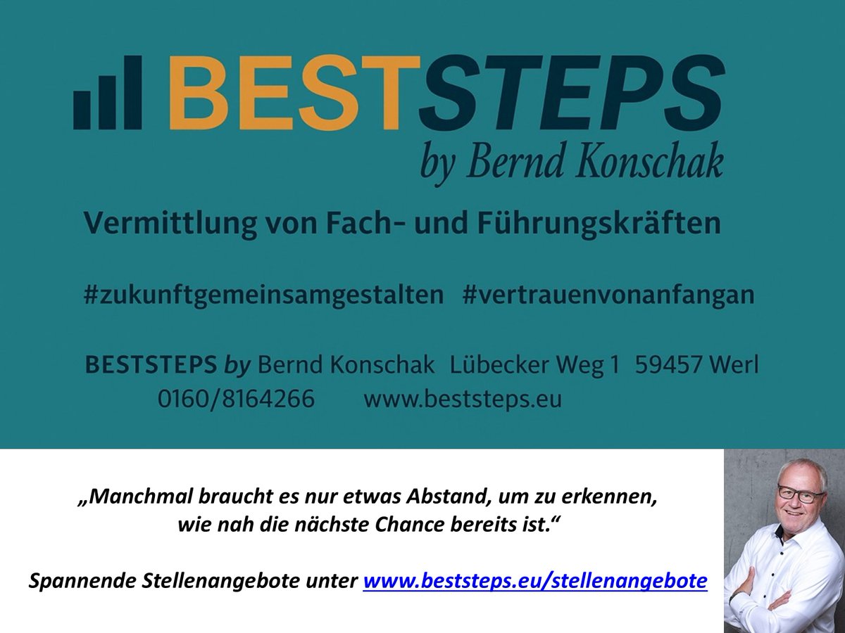 BESTSTEPS_Bernd's tweet photo. 💻https://t.co/Vv1nQwj2M8
#beststeps  #personalvermittlung #karrierecoaching #personalberatung  #zukunftgemeinsamgestalten💪 #vertrauenvonanfangan #jobs #happyweekend😊 https://t.co/1mfNTABkF8