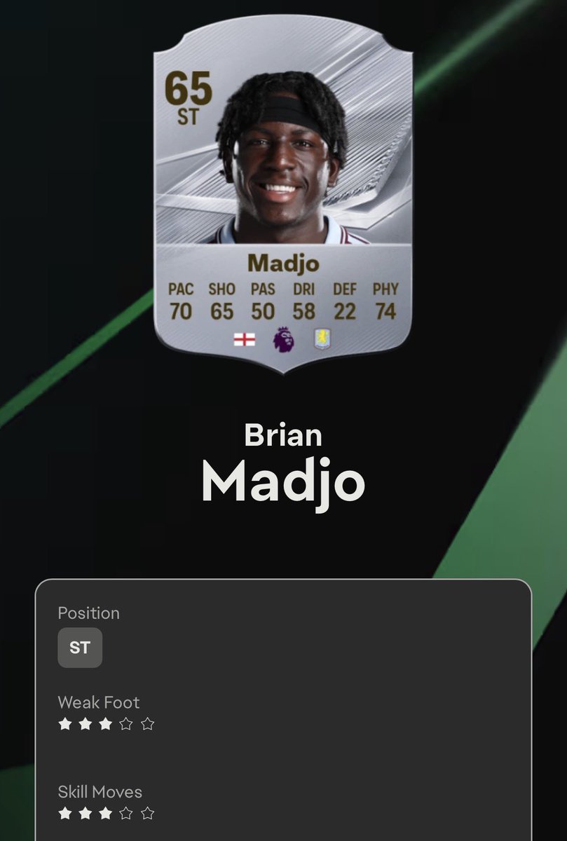 AVFC_Josh06's tweet photo. Brian Madjo in FC 27 #avfc #fc27 https://t.co/7pfg2zeXgc