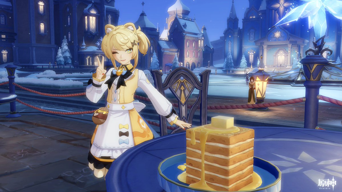 Xilonen_G's tweet photo. 🐝【琥珀色の甘露】🍯

お待たせいたしました✨
ハチミツたっぷり「メドヴィク」でございま～す💛

#MiliastraWonderland https://t.co/DcP6Ehi82p