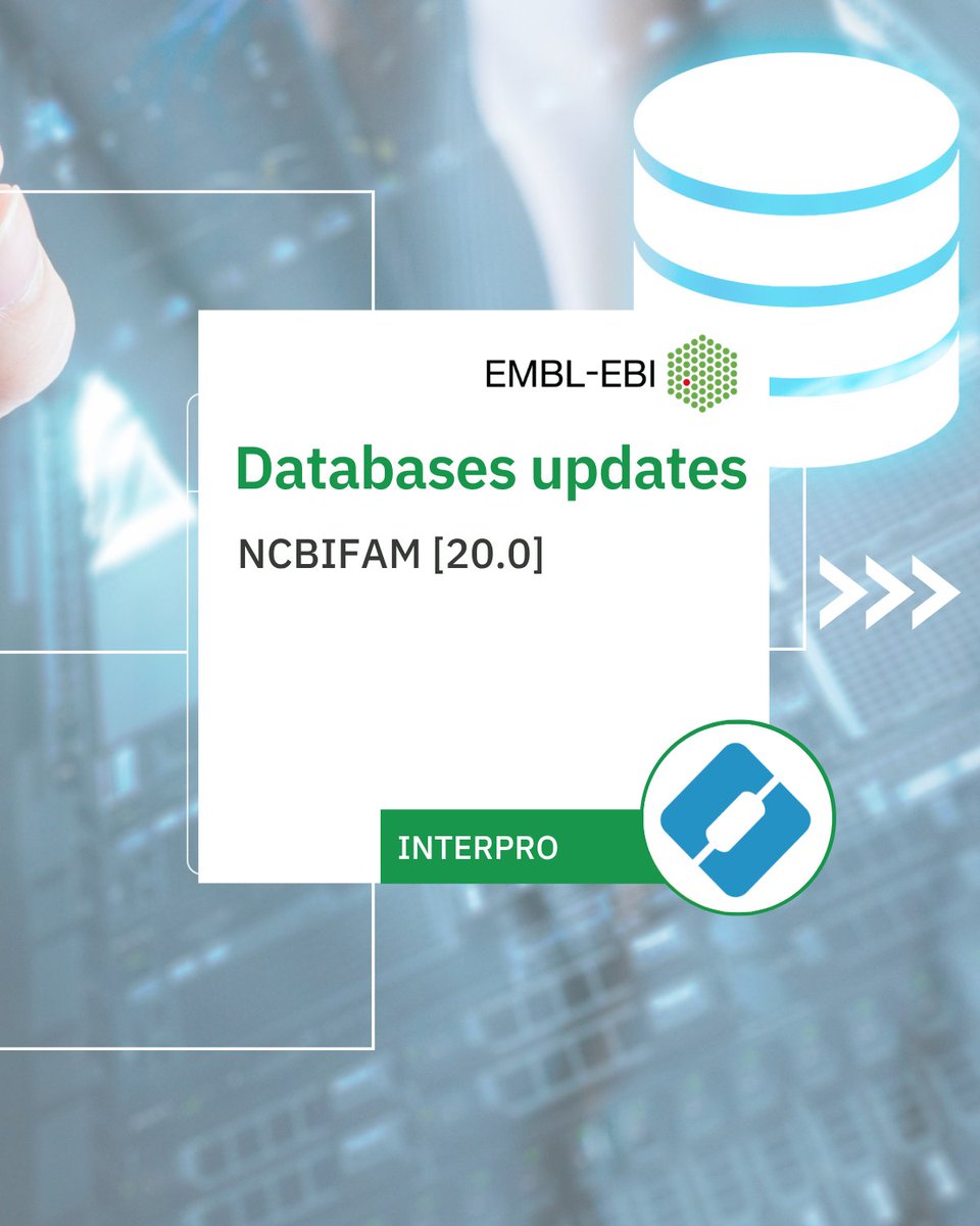 InterProDB's tweet photo. 🚀 InterPro 110.0 is live!
 ✨ Updated to NCBIFam 20.0 
✨ 854 new InterPro entries Explore the latest annotations and discover new protein insights.
Explore it now: https://t.co/WdwTKfL394 https://t.co/PhwkWND1mW